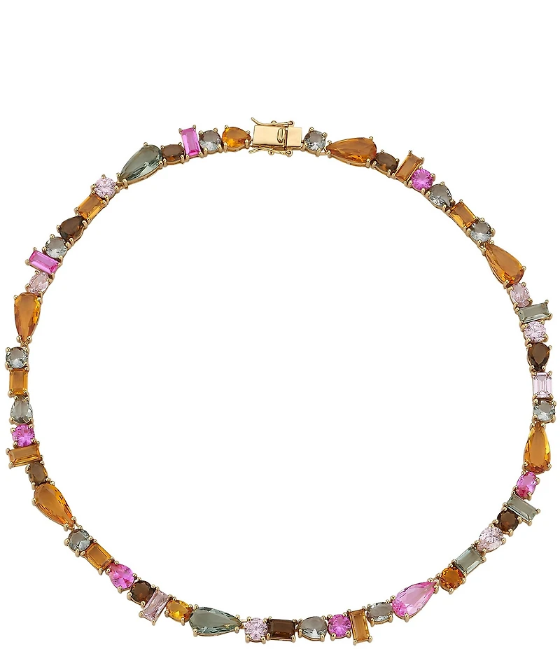 Mignonne Gavigan Cassidy Multi Shape Stone Collar Necklace