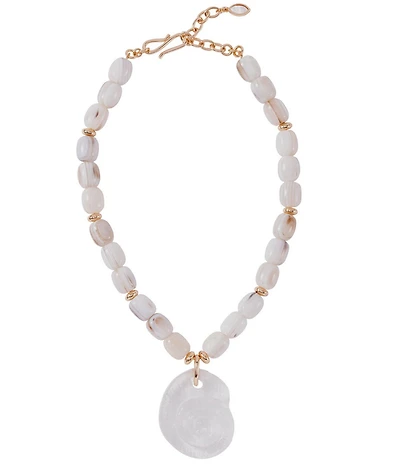 Mignonne Gavigan Claudia Beaded Shell Short Pendant Necklace