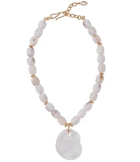 Mignonne Gavigan Claudia Beaded Shell Short Pendant Necklace