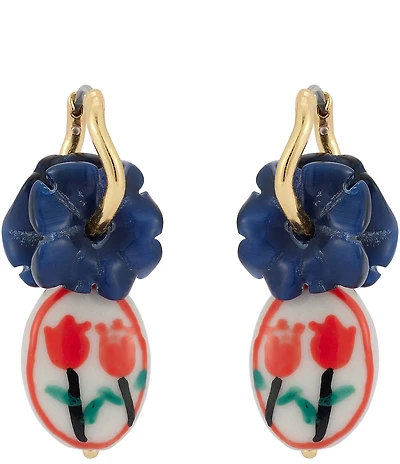 Mignonne Gavigan Dutch Floral Charm Drop Earrings