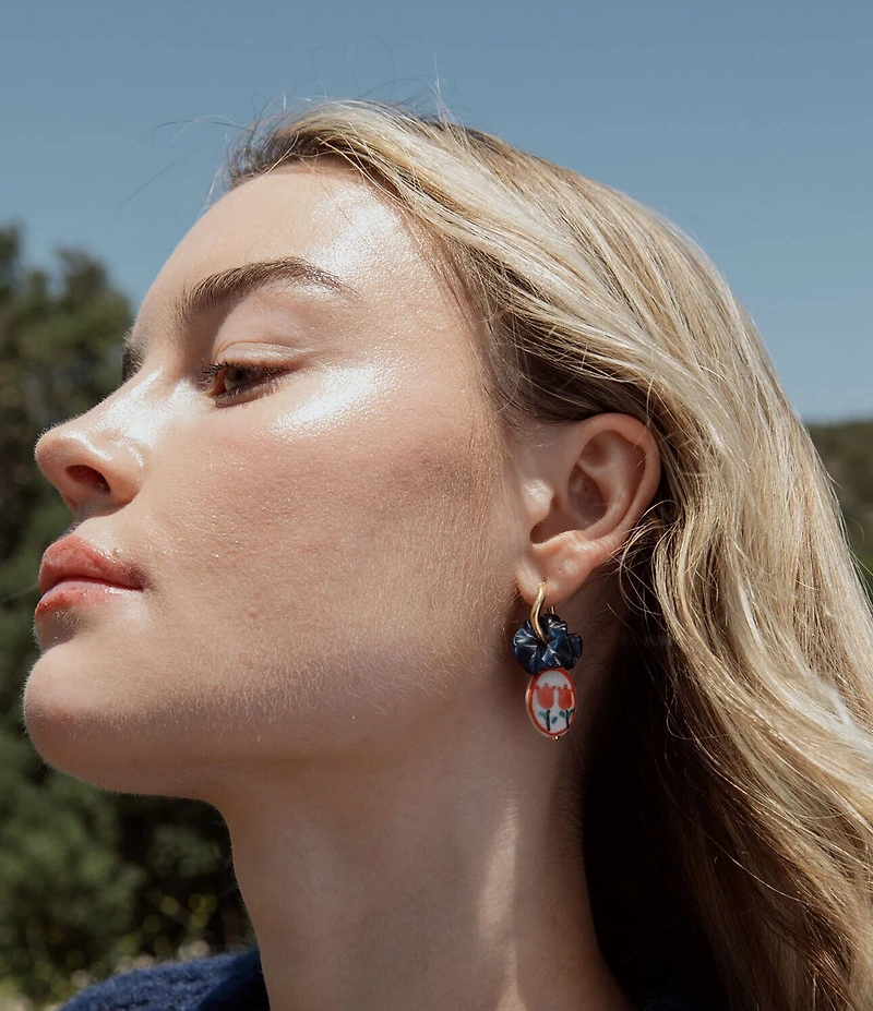 Mignonne Gavigan Dutch Floral Charm Drop Earrings