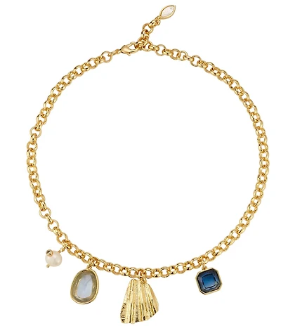 Mignonne Gavigan Eden Charm Resort Chain Collar Necklace