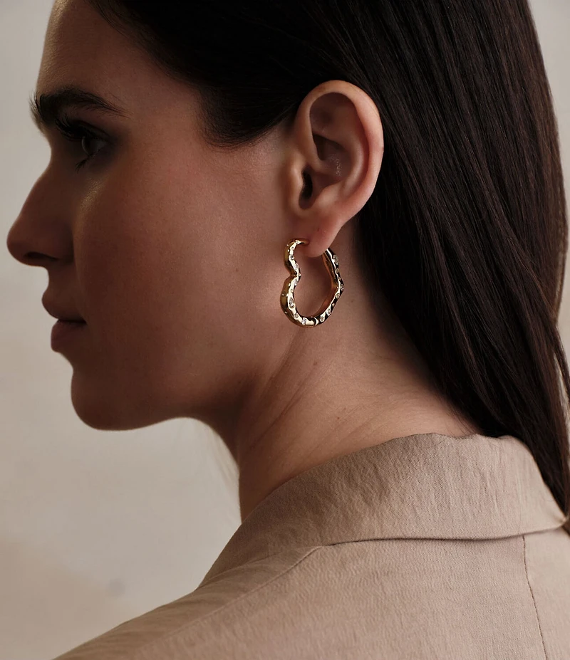 Mignonne Gavigan Eros Molten Hoop Earrings