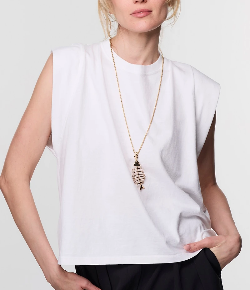 Mignonne Gavigan Josefina Long Statement Pendant Necklace