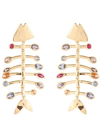 Mignonne Gavigan Josefina Rhinestone Fish Statement Drop Earrings
