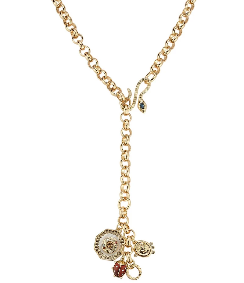 Mignonne Gavigan Kyra Charm Snake Toggle Adjustable Y-Necklace