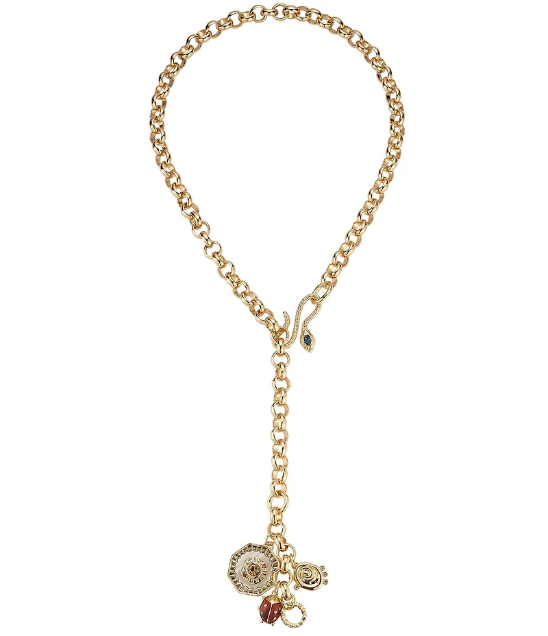Mignonne Gavigan Kyra Charm Snake Toggle Adjustable Y-Necklace