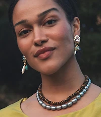 Mignonne Gavigan Leia Multi Charm Mismatch Chandelier Earrings