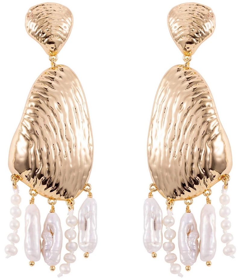 Mignonne Gavigan Luxe Gloria Freshwater Pearl Shaky Drop Earrings
