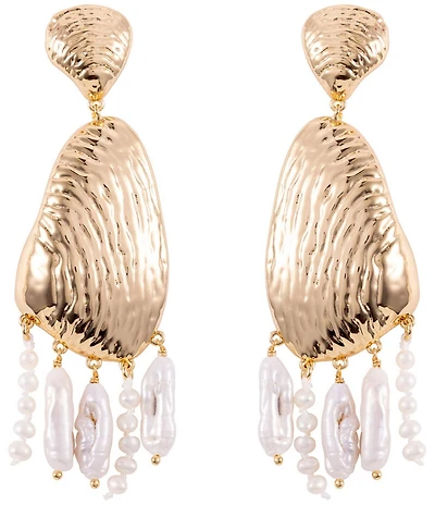 Mignonne Gavigan Luxe Gloria Freshwater Pearl Shaky Drop Earrings