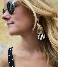 Mignonne Gavigan Luxe Gloria Freshwater Pearl Shaky Drop Earrings