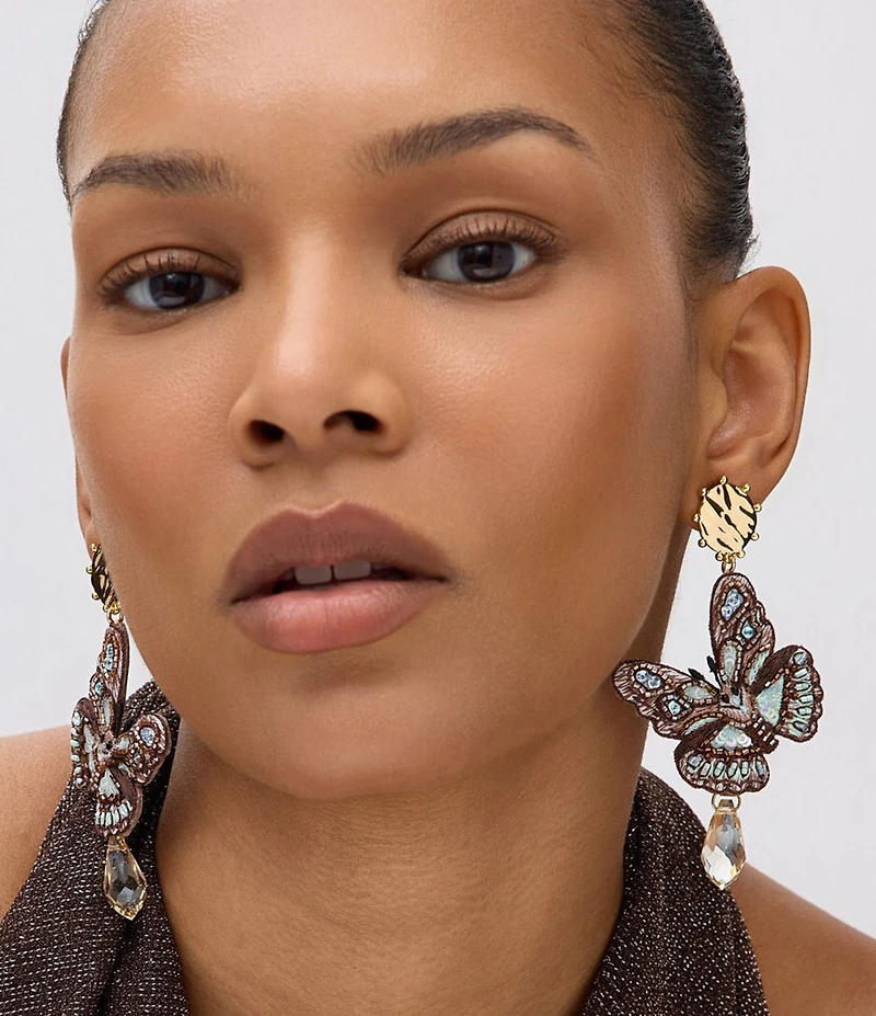 Mignonne Gavigan Luxe Maren Butterfly Statement Drop Earrings