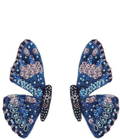 Mignonne Gavigan Mariposa Sequin Butterfly Statement Drop Earrings