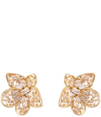 Mignonne Gavigan Nicola CZ Floral Stud Earrings