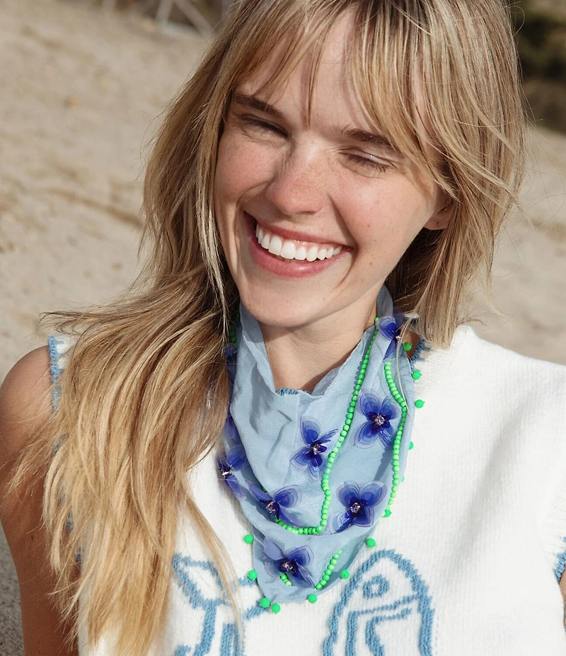 Mignonne Gavigan Ophelia Bandana Statement Necklace