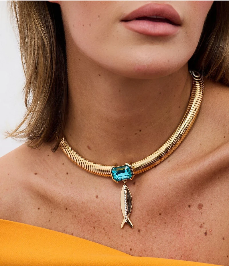 Mignonne Gavigan Paula Fish Collar Necklace