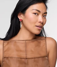 Mignonne Gavigan Paula Fish Mismatch Drop Earrings