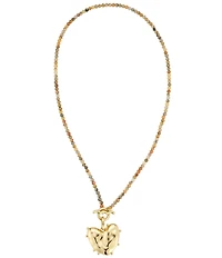 Mignonne Gavigan Saylor Beaded Heart Short Pendant Necklace
