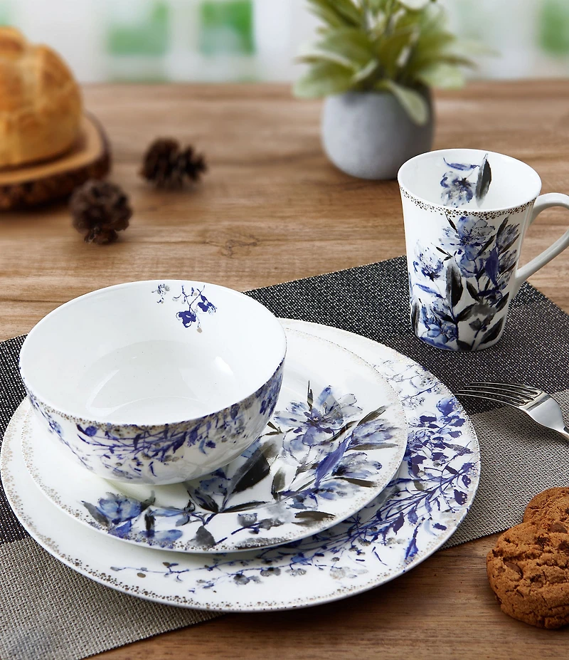 Mikasa Kaia Platinum Dinner Plates, Set of 4