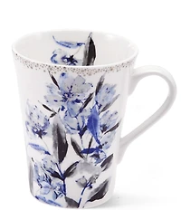 Mikasa Kaia Platinum Chinoiserie Mugs, Set Of 4