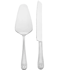 Mikasa Love Story Stainless Steel Cake Knife And Server Set