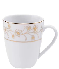 Mikasa Metallic Floral Gold 32-Piece Dinnerware Set
