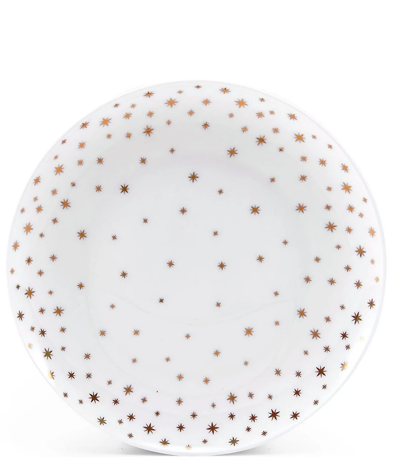 Mikasa Millie Gold Star Pattern Dinner Plates, Set Of 4
