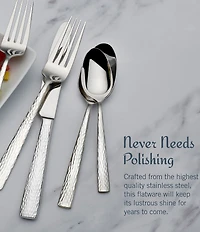Mikasa Oliver Gleam 65-Piece Stainless Steel Flatware Set