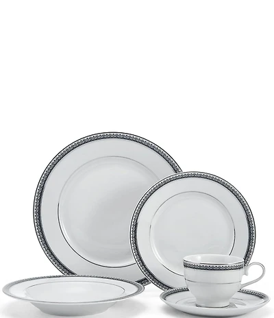 Mikasa Platinum Crown Cobalt 40-Piece Dinnerware Set