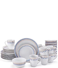Mikasa Starburst Blue 32-Piece Dinnerware Set