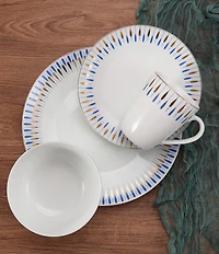 Mikasa Starburst Blue 32-Piece Dinnerware Set
