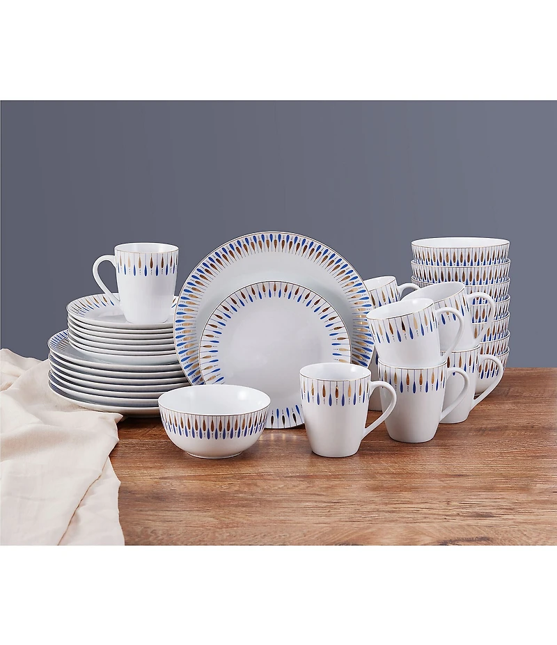 Mikasa Starburst Blue 32-Piece Dinnerware Set