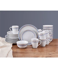 Mikasa Starburst Blue 32-Piece Dinnerware Set