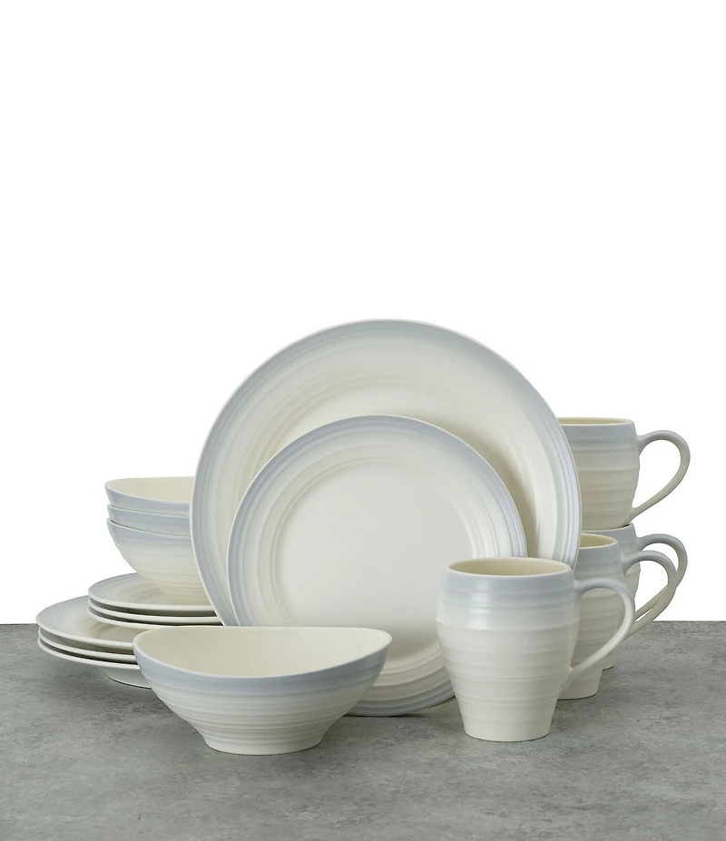 Mikasa Swirl 16-Piece Ombre Dinnerware Set