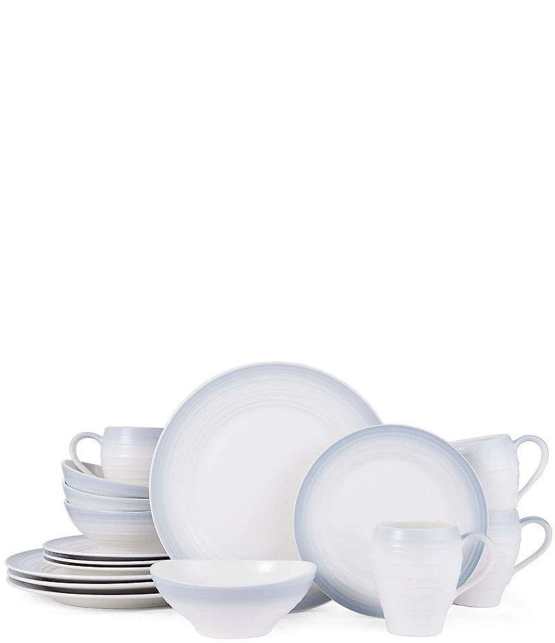 Mikasa Swirl 16-Piece Ombre Dinnerware Set