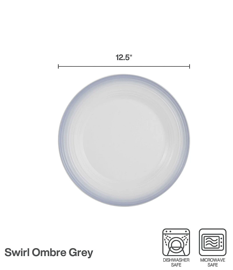 Mikasa Swirl Ombre Mocha Round Platter