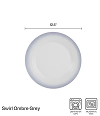 Mikasa Swirl Ombre Mocha Round Platter