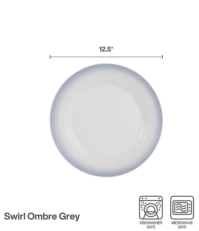 Mikasa Swirl Ombre Mocha Round Platter