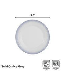 Mikasa Swirl Ombre Mocha Round Platter