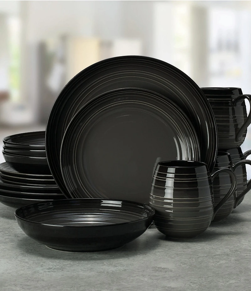 Mikasa Swirl Coupe 16-Piece Dinnerware Set