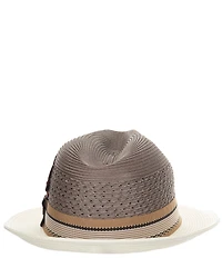 Biltmore by Dorfman Milano Straw Braided Fedora Hat