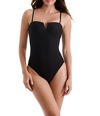 Mimi Flamingo Finn Bandeau One Piece Swimsuit