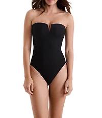 Mimi Flamingo Finn Bandeau One Piece Swimsuit