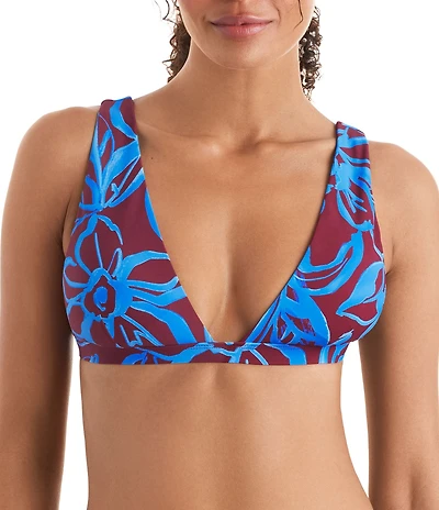 Mimi Flamingo Oasis Dakota Plunge Neck Swim Top