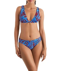 Mimi Flamingo Oasis Dakota Plunge Neck Swim Top