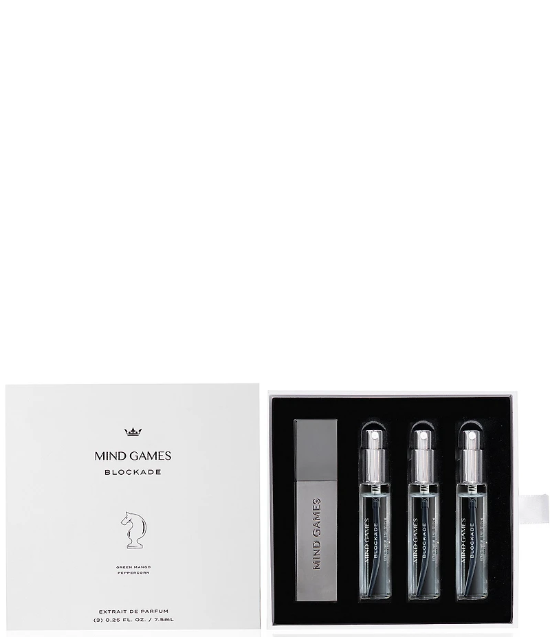 MIND GAMES Blockade Extrait de Parfum Travel Trio Gift Set