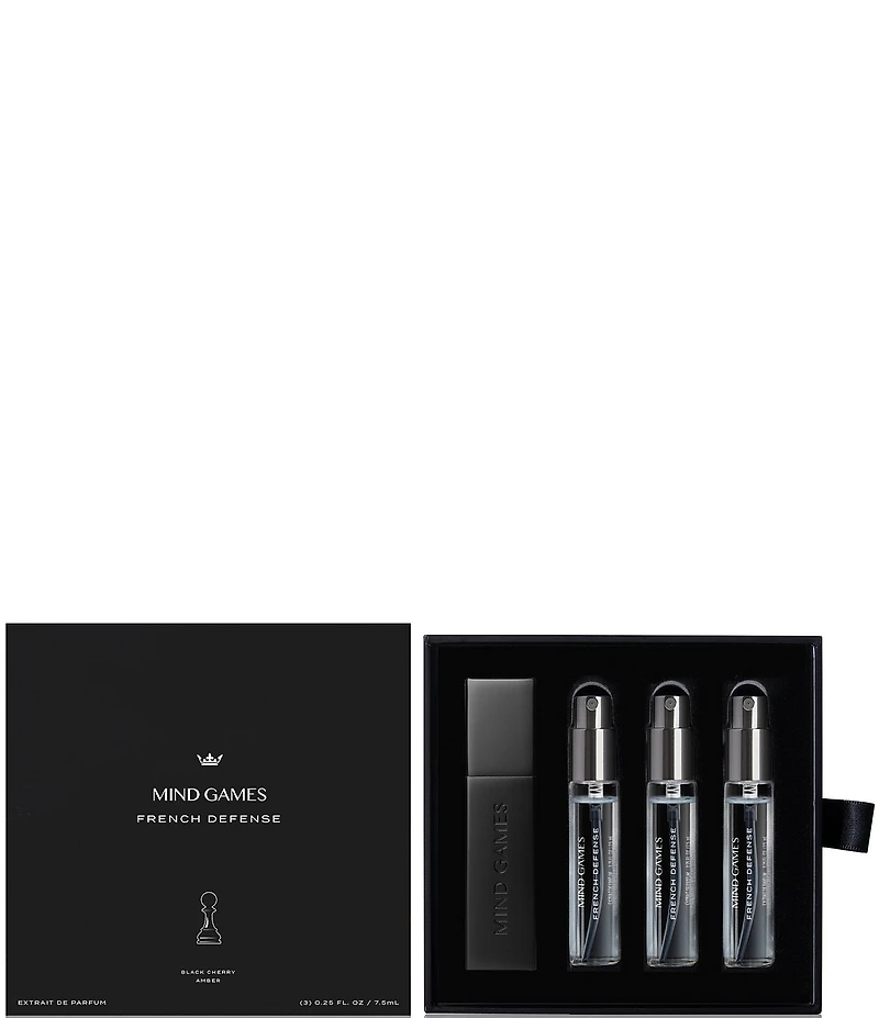 MIND GAMES French Defense Extrait de Parfum Travel Trio Gift Set