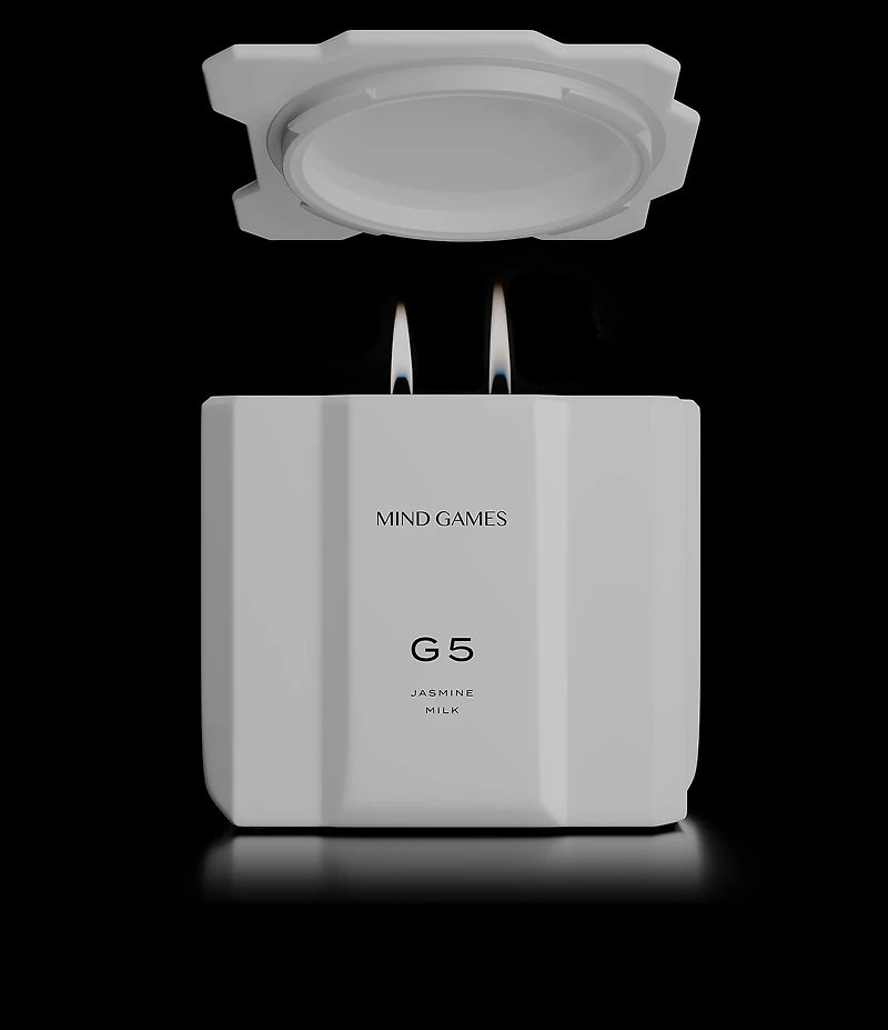 MIND GAMES G5 Jasmine Milk Luxury Candle, 10 oz.
