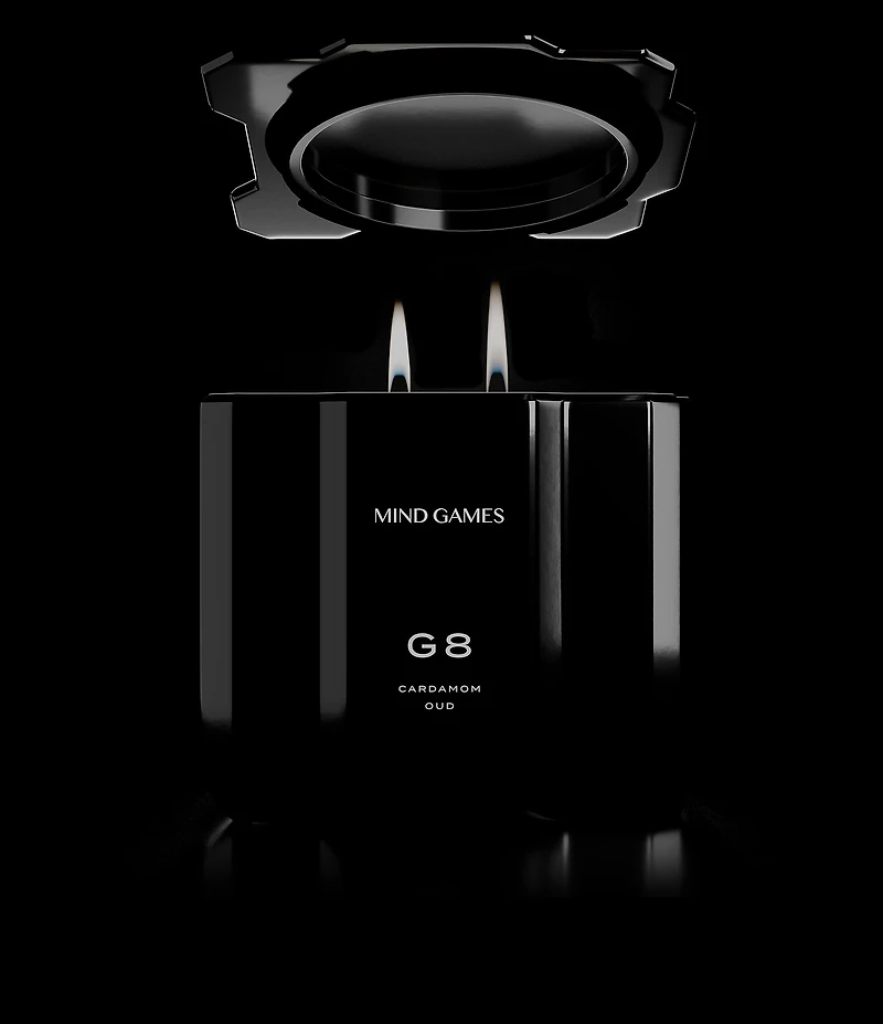 MIND GAMES G8 Cardamom Oud Luxury Candle, 10 oz.