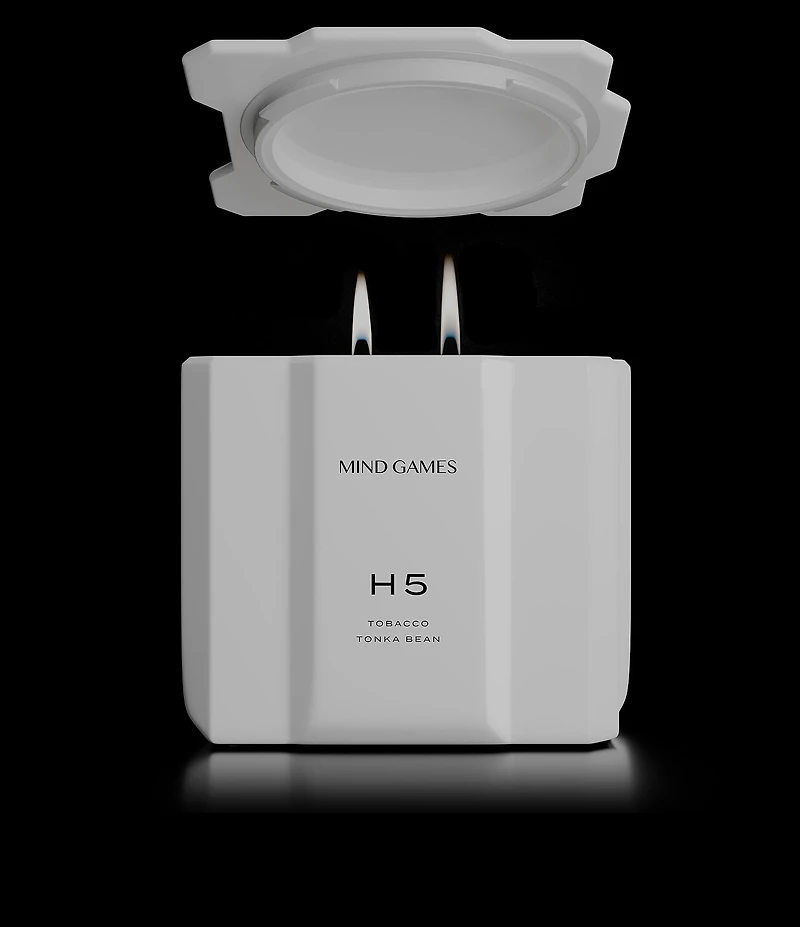 MIND GAMES H5 Tobacco Tonka Bean Luxury Candle, 10 oz.